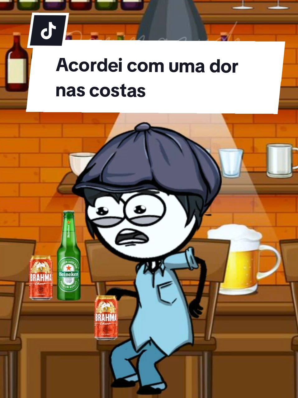 Acordei com uma dor nas costas! 🤣 #animacao #humor #engracado #divertido #animation #memesbrasil #memestiktok #memeanimado 