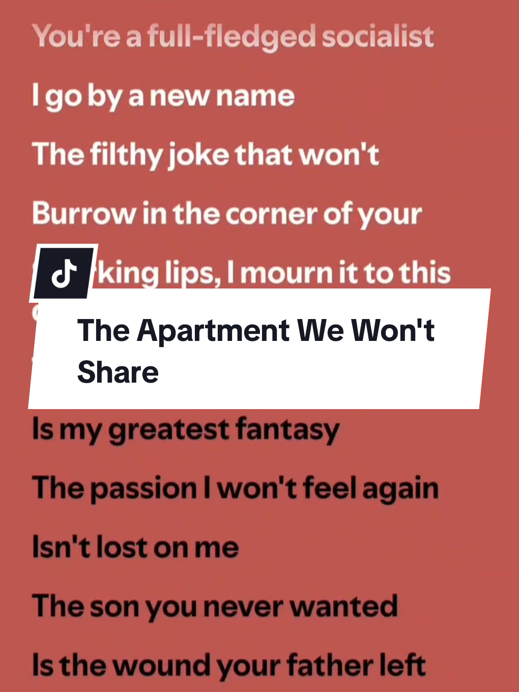 NIKI - The Apartment We Won't Share (Lyrics) #musicprospect #lyrics #fyp #fypシ #fypシ゚viral #spotify #niki #theapartmentwewontshare 