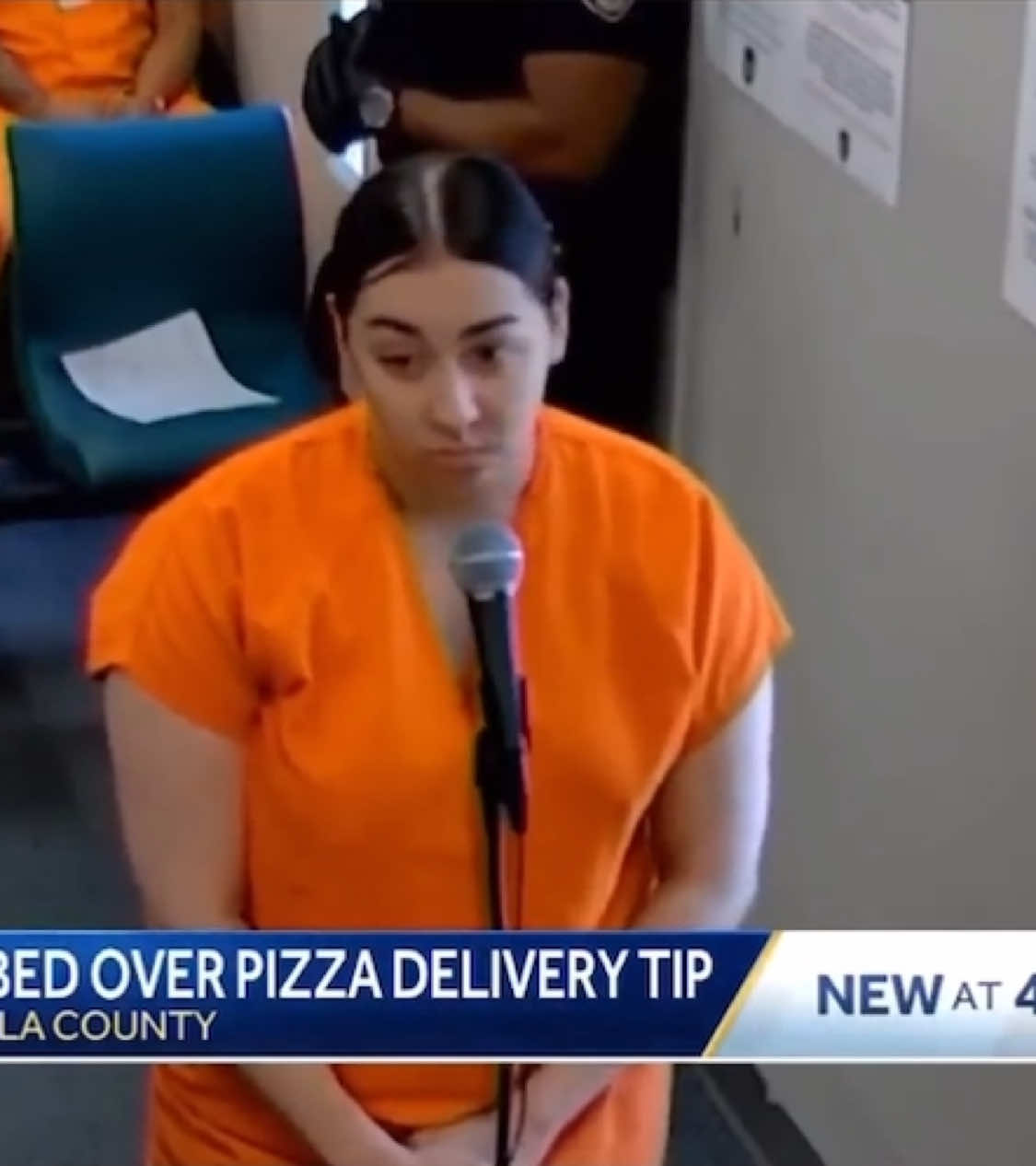 Women, 22, accused of stabbing victim over bad tip after pizza delivery in Kissimmee.