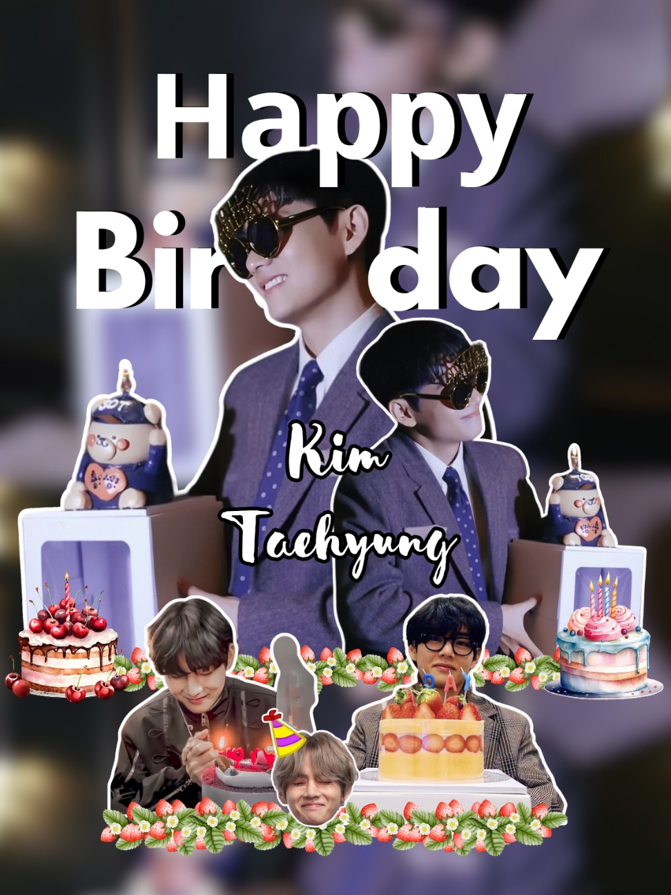 Happy birthday to my safe place to the person who made me happier thank you for being you. A wish for you on your birthday, whatever you ask may you receive, whatever you seek may you find, whatever you wish may it be fulfilled on your birthday and always. I love you so much Kim Taehyung♥︎♥︎ #taehyung #bts #mellhv⁷