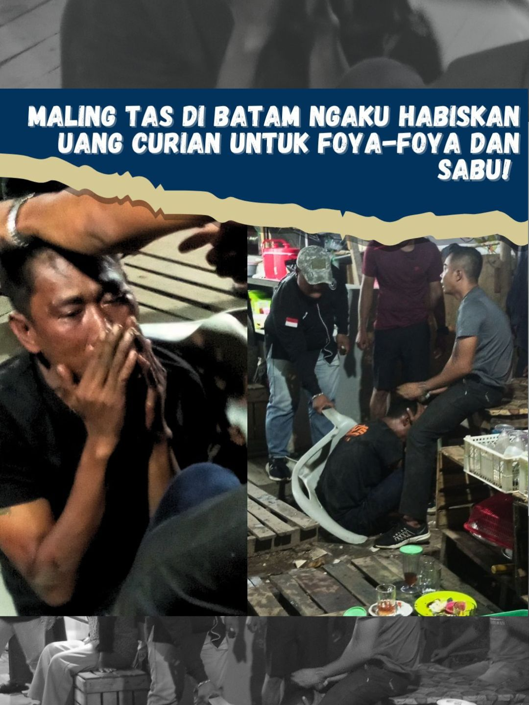 Maling Tas di Batam Ngaku Habiskan Uang Curian untuk Foya-foya dan Sabu! Baru Sebulan Bermain di Jodoh ‎  ‎Batam, 27 Desember 2024 - Reno, seorang pria asal Dayak Iban, Samarinda, Kalimantan, yang baru bermukim lebih dari sebulan di Jodoh, Batam, ditangkap warga setelah mencuri tas berisi uang tunai lebih dari Rp3.000.000 dan sebuah telepon genggam milik Bang Rasidi, pemilik rumah makan di Jalan Duyung, Jodoh. Pelaku ditangkap sekitar pukul 19.00 WIB, membuat warga sekitar geram. ‎  ‎“Reno ini sudah beberapa kali mencuri di sini,” ujar seorang warga yang emosi. “Dia pernah mengambil jam tangan dan beberapa telepon genggam warga di sini.” ‎  ‎Bang Rasidi, pemilik rumah makan yang menjadi korban pencurian, mengatakan bahwa ia sangat kesal karena barang-barangnya hilang.  “Tas saya hilang; saya sembunyikan di bawah mobil, tetapi mobil dan tasnya sudah tidak ada,” ujarnya.  Setelah mengamankan Reno, Bang Rasidi langsung menyerahkannya kepada pihak kepolisian setempat untuk diproses lebih lanjut. ‎  ‎Saat diinterogasi polisi, Reno mengaku telah menghabiskan uang hasil curiannya untuk foya-foya di tempat hiburan malam,  melakukan praktik prostitusi, dan membeli sabu. Uang Rp3.000.000 tersebut habis dalam waktu semalam. Polisi saat ini sedang menyelidiki kasus pencurian ini dan mencari kemungkinan keterlibatan pelaku lain. ‎ ‎Saat diinterogasi, Reno memberikan keterangan yang tidak masuk akal dan berbelit-belit, menolak untuk mengakui perbuatannya secara jujur.  Polisi menduga Reno masih menyembunyikan informasi penting terkait kasus ini. ‎ ‎Pada pukul 12.00 malam , Reno dibawa ke kantor polisi untuk diinterogasi lebih lanjut dan membantu penyelidikan terkait kemungkinan keterlibatan komplotan. ‎ ‎Hingga saat ini, pihak kepolisian masih terus melakukan penyelidikan untuk mengungkap kemungkinan adanya jaringan pelaku lain yang terlibat dalam kasus pencurian ini.  Reno sendiri saat ini masih ditahan untuk menjalani proses hukum lebih lanjut.