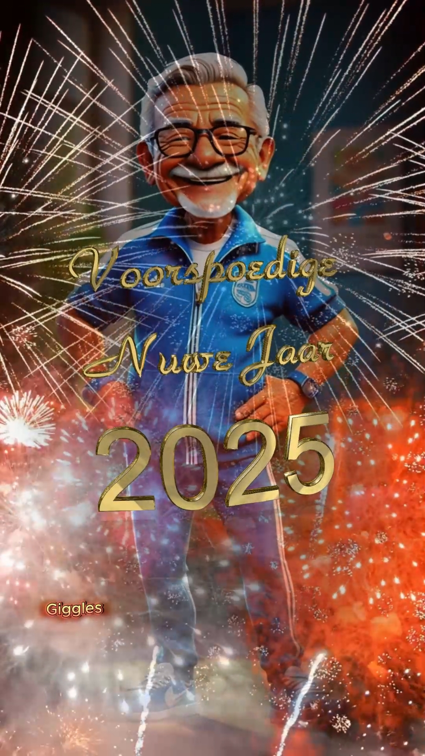 Voorspoedige nuwe jaar 2025 #voorspoedigenuwejaar #voorspoedigenuwejaar2025 #2025 #happynewyear #happynewyear2025 #giggles #cute #grandpa #fireworks #countdown 