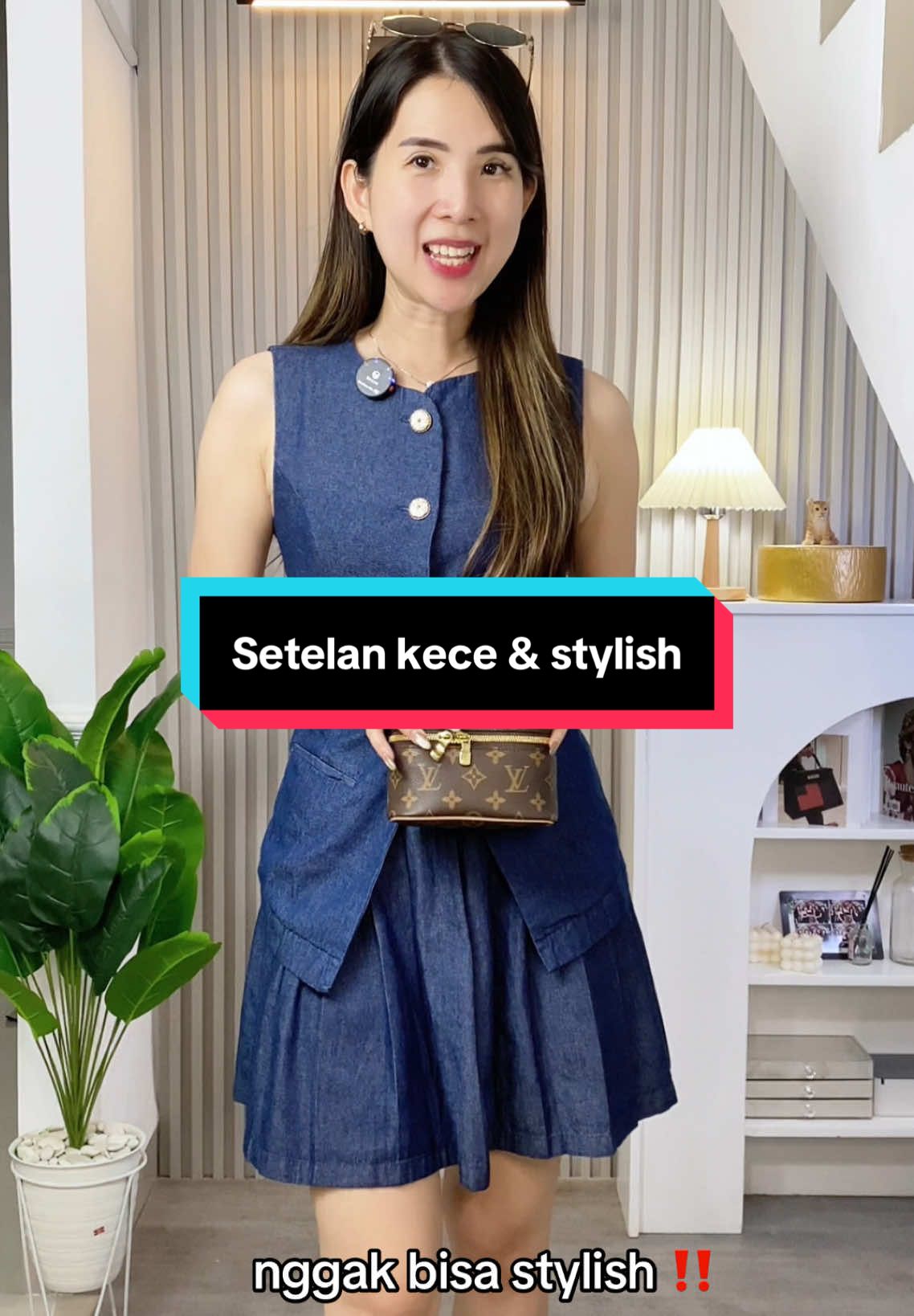 Emak emak Auto stylish pake setelan ini , kece bangett dipake. mau di pake atasannya aja jg bs banget #setelan #setelanwanita 