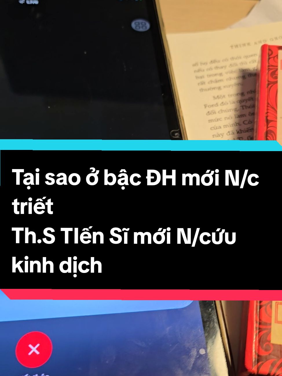 Tại sao ở bậc đại học mới nghiên cứu triết học, bậc thạc sĩ tiến sĩ mới nghiên cứu về kinh dịch. #kinhdich #triethoc #nhakhoahoc  #vutru #hocdelamgi #khoahoc #hieu  #LearnOnTikTok 