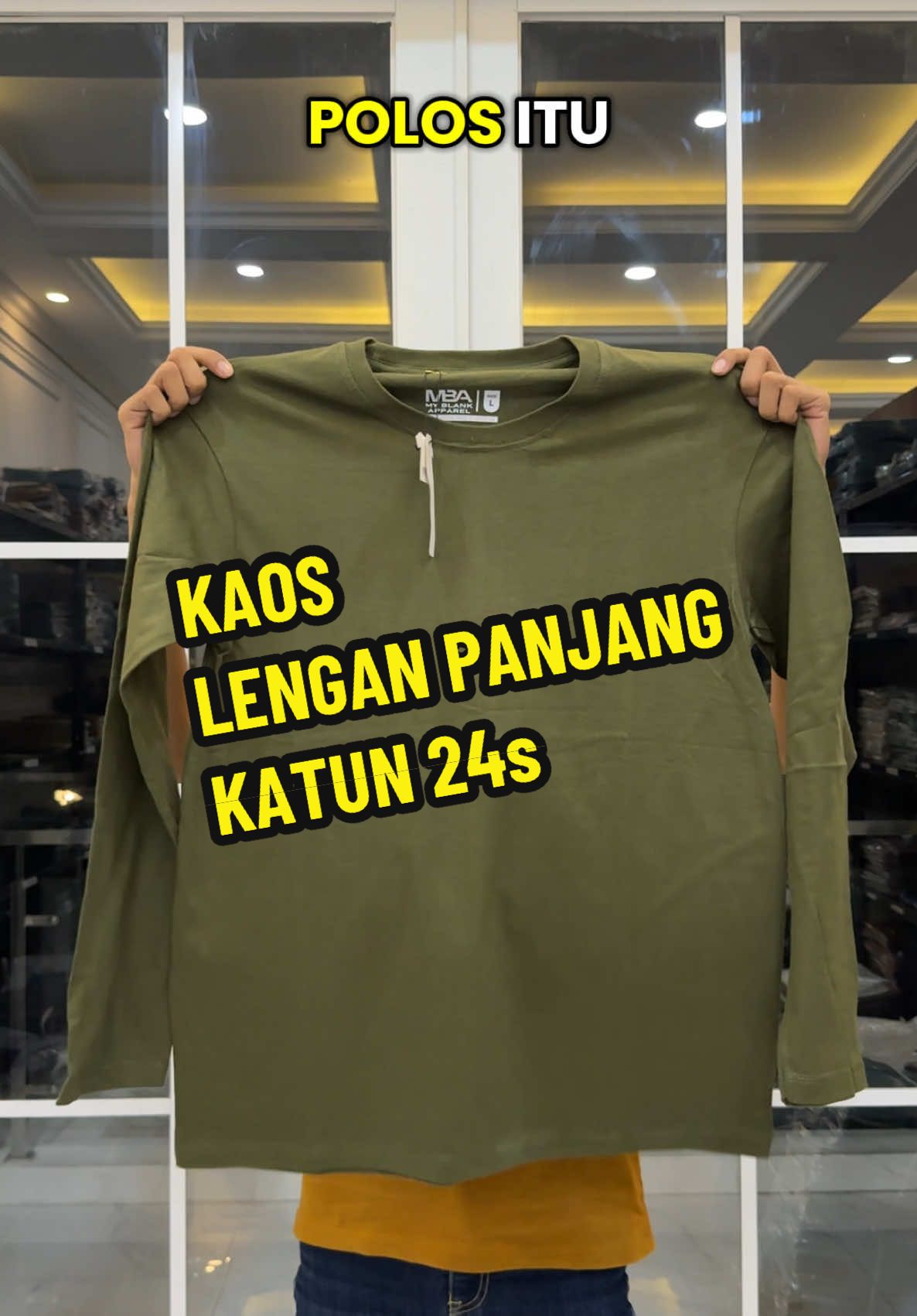 Membalas @ES Angak SPECIAL KAOS KATUN LENGAN PANJANG MBA MY BLANK APPAREL SUDAH ADA, BURUANNN🫨 #promoakhirtahun #promoambyar #promocotton24s #MBAMyBlankApparel #fyp #lenganpanjang #kaosviral #kaosdistro #kaospria 
