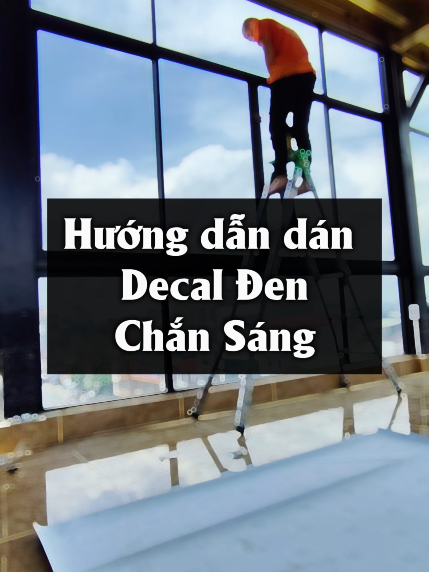 Hướng dẫn thi công decal đen dán kính chắn sáng, chống nắng nóng. Hiệu quả, tiết kiệm, tối ưu. #huongdan #dandecal #giaydankinh #decaldankinh #giaydankinhnnd #chongnang