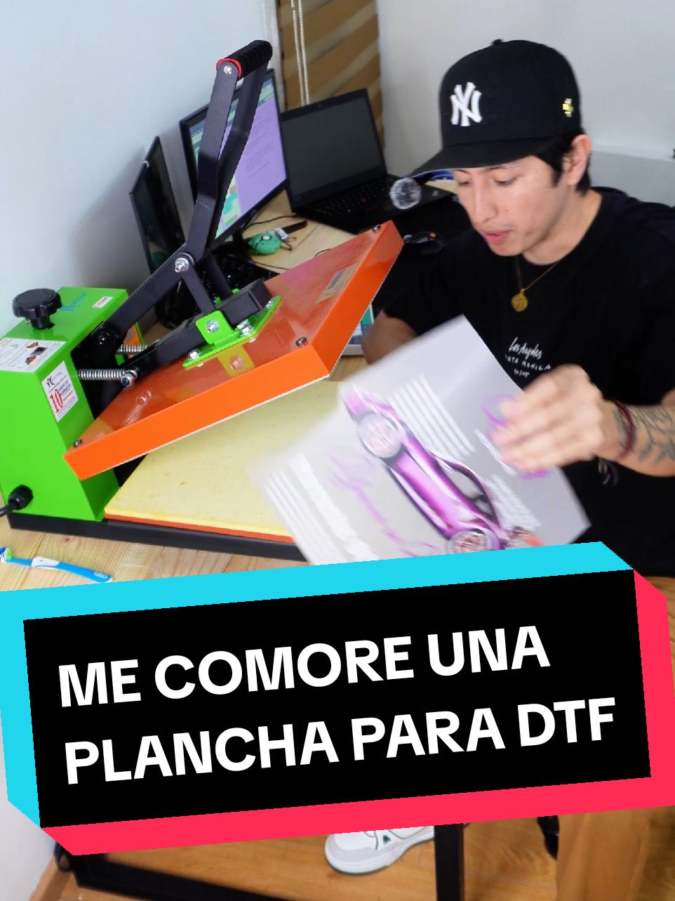 Me compré otra máquina más !! . Antes de que acabe el año decidí comprar una plancha para sublimar de la marca @Moritzu_México para combinar con la bordadora que tengo. #dtf #dtfprinting #playeras #playeraspersonalizadas #bootcampuntalfredo #emprendimiento #fyp 