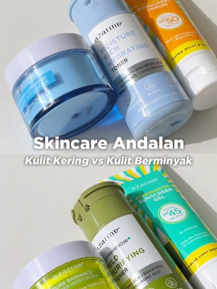 kalo kalian tim tipe kulit yang mana nih Zestie?? Yuk buruan checkout sekarang juga!!! #azarine #azarineproduct #skincare #skincareroutine #skincareproducts #fyp