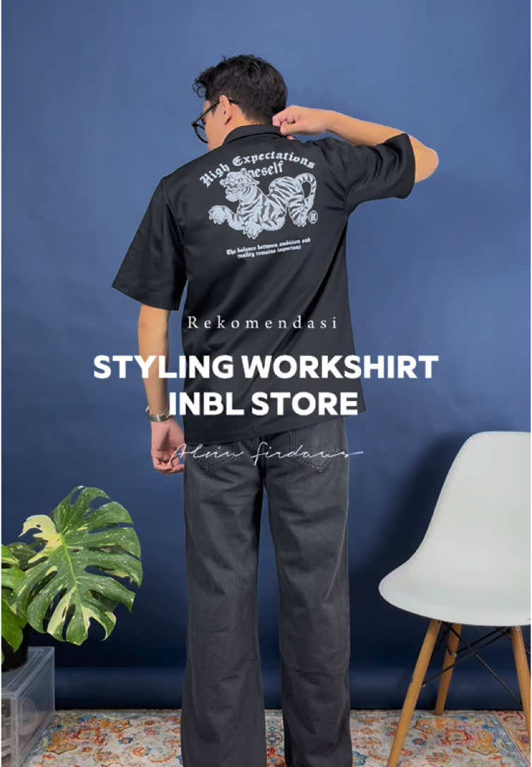 Pesona cowo pake workshirt  #workshirt #workshirtoutfit #TikTokFashion #gayaditiktok 