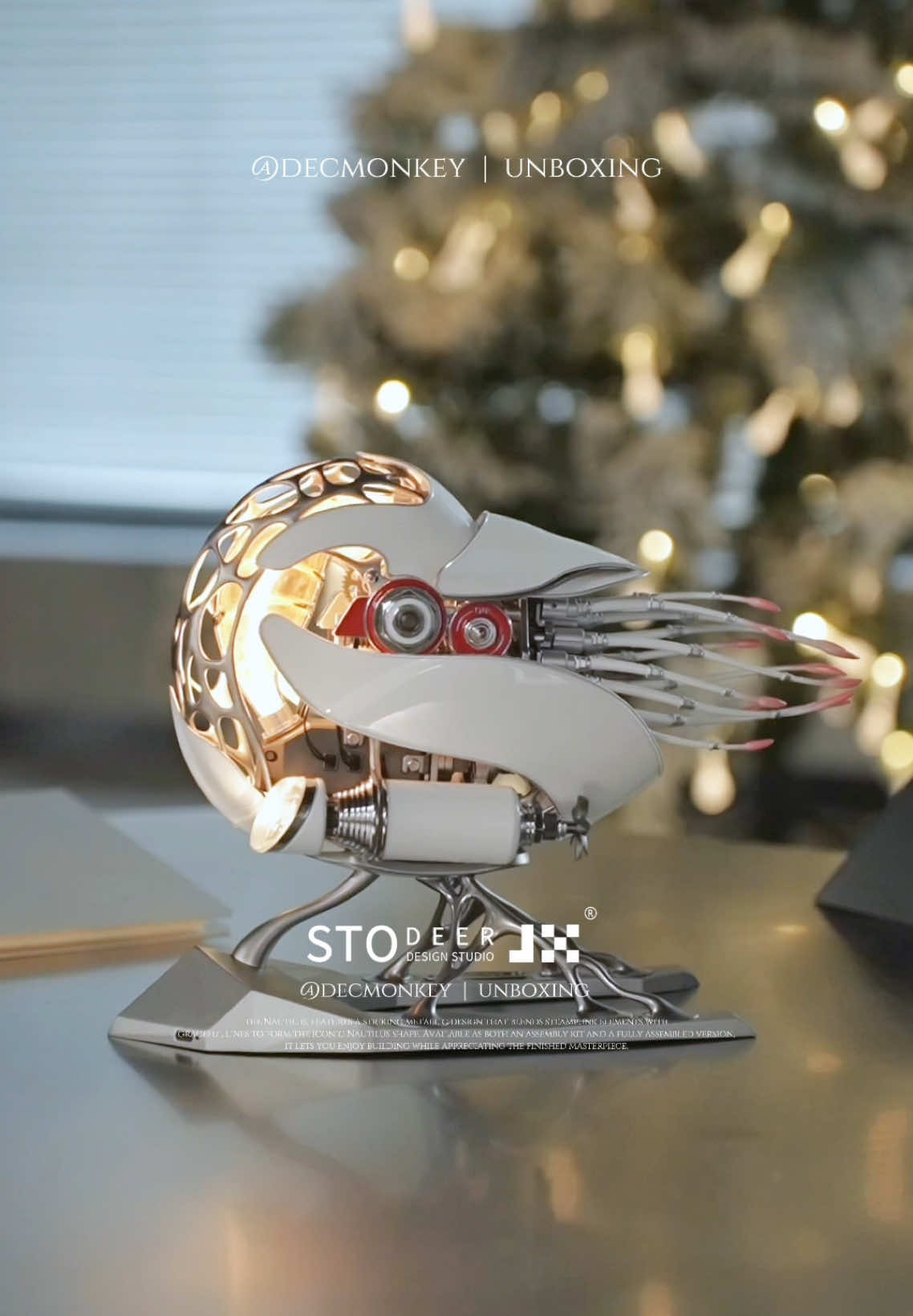 @STODEER 's second product was finally completed: the Nautilus. It has a unique charm, is a collectible, but also the best choice for gifts.#stodeer #mechanical #nautilus #uniquedecor #diyprojects #homedecor #metalart #crafting #modelbuilding #uniquegifts #interiordesign #creativedesign #artcollectors #fyp #giftideas 