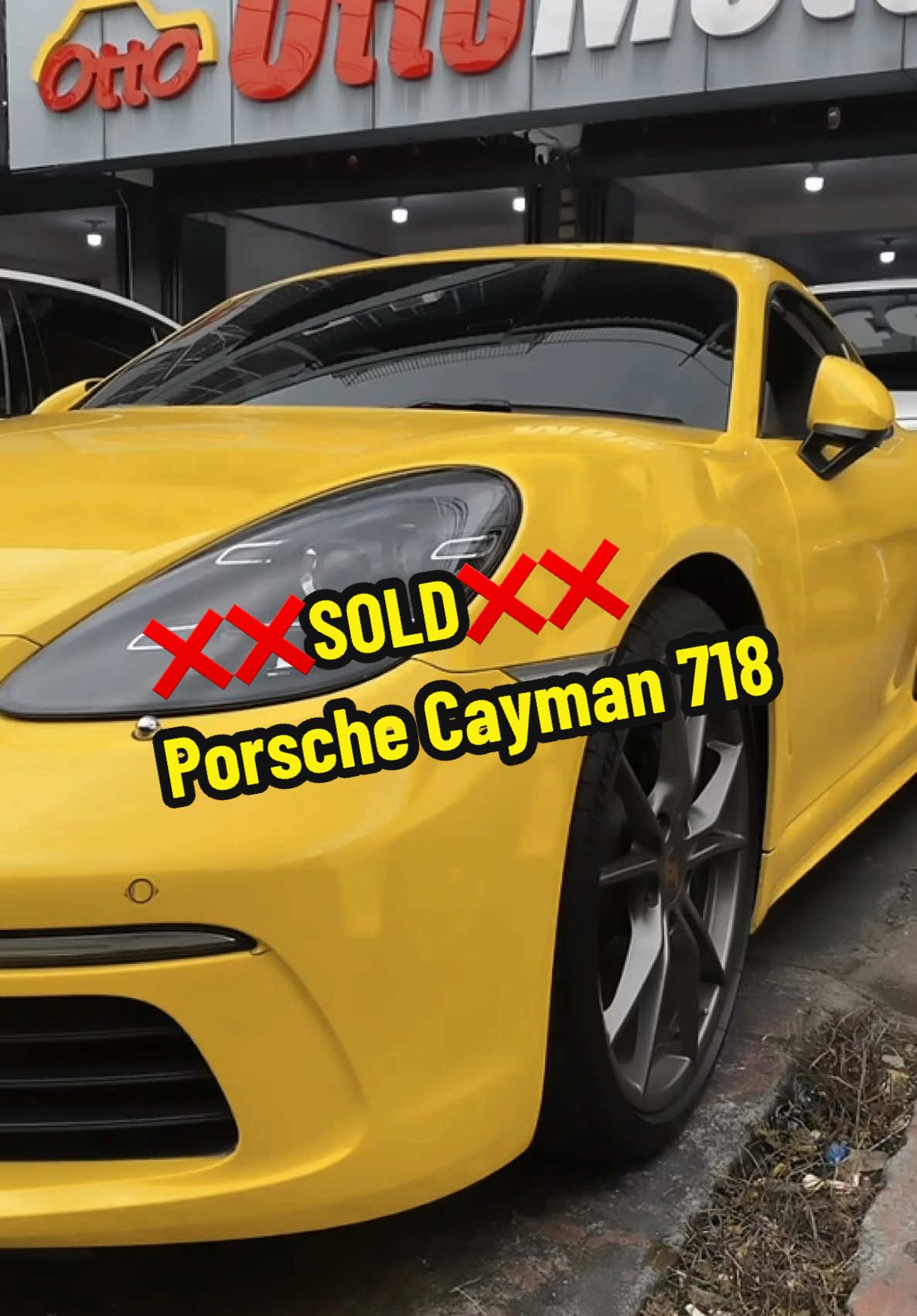 ❌❌SOLD❌❌ Porsche Cayman 718 Tahun 2019/2020 Warna Kuning  #showroomottomotor #mobilbekas 