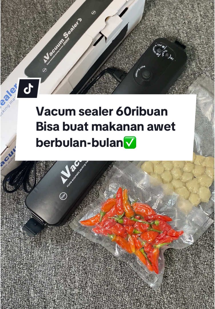 Vacum sealer murah: Makanan jadi awet berbulan-bulan 🥰✨ #vacuumseal #vacumsealermakanan #sealer #frozenfood #frozen #makanan #gebyarbelanjadesamber 