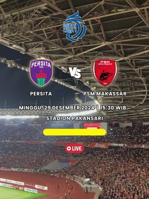 Persita Tangerang vs PSM Makassar. Sedang berlangsung! 