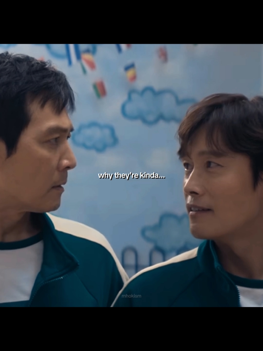 it feels crime to say this but they chemistry just so good (note: this is just for fun) #kdrama #kdramaedit #squidgame #squidgame2 #leejungjae #seonggihun #leebyunghun #hwanginho #koreanactors #netflix #fyp #foryou #viral #bromance 