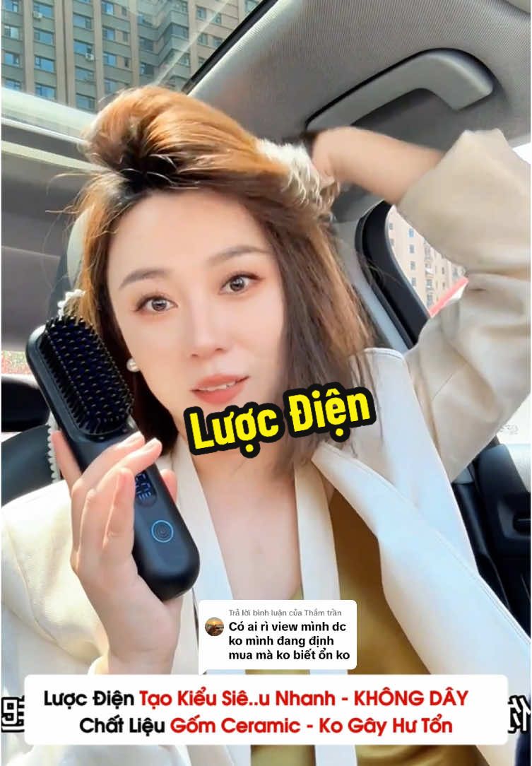 Trả lời @Thắm trần Bạn nhấn giỏ hàng đọc đánh giá người đã mua là biết lược điện này ntn nè #tocxinh #kieutocdep #taokieutoc 