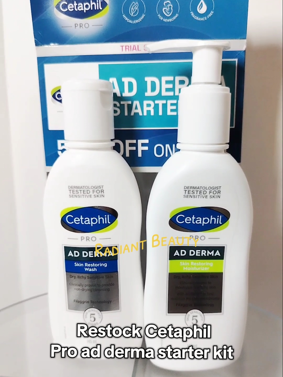 Restock again Cetaphil pro ad derma starter kit  #proadderma #cetaphilproadderma #itchyskin #restock #starterkit #fyf #forypupage  #creatorsearchinsights 