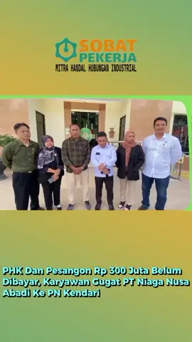Kasus PHK: Mantan Karyawan Gugat PT Niaga Nusa Abadi ke Pengadilan Negeri Kendari. Seorang mantan karyawan PT Niaga Nusa Abami, Syamsuddin, menggugat perusahaan tersebut ke Pengadilan Negeri Kendari. Kasus ini terkait pemutusan hubungan kerja yang dianggap tidak sesuai dengan ketentuan. Perusahaan melakukan kesewenang-wenangan. Hak pekerja harus dilindungi oleh undang-undang. Syamsuddin berhak menerima pesangon sebesar Rp300 juta. Perusahaan belum memenuhi kewajiban ini. Kami mengajak para pekerja untuk memahami hak-hak mereka yang dilindungi oleh undang-undang. Cek Di Bio Untuk Konsultasi Dan Informasi lebih lanjut. Pekerja Cerdas, Indonesia Emas