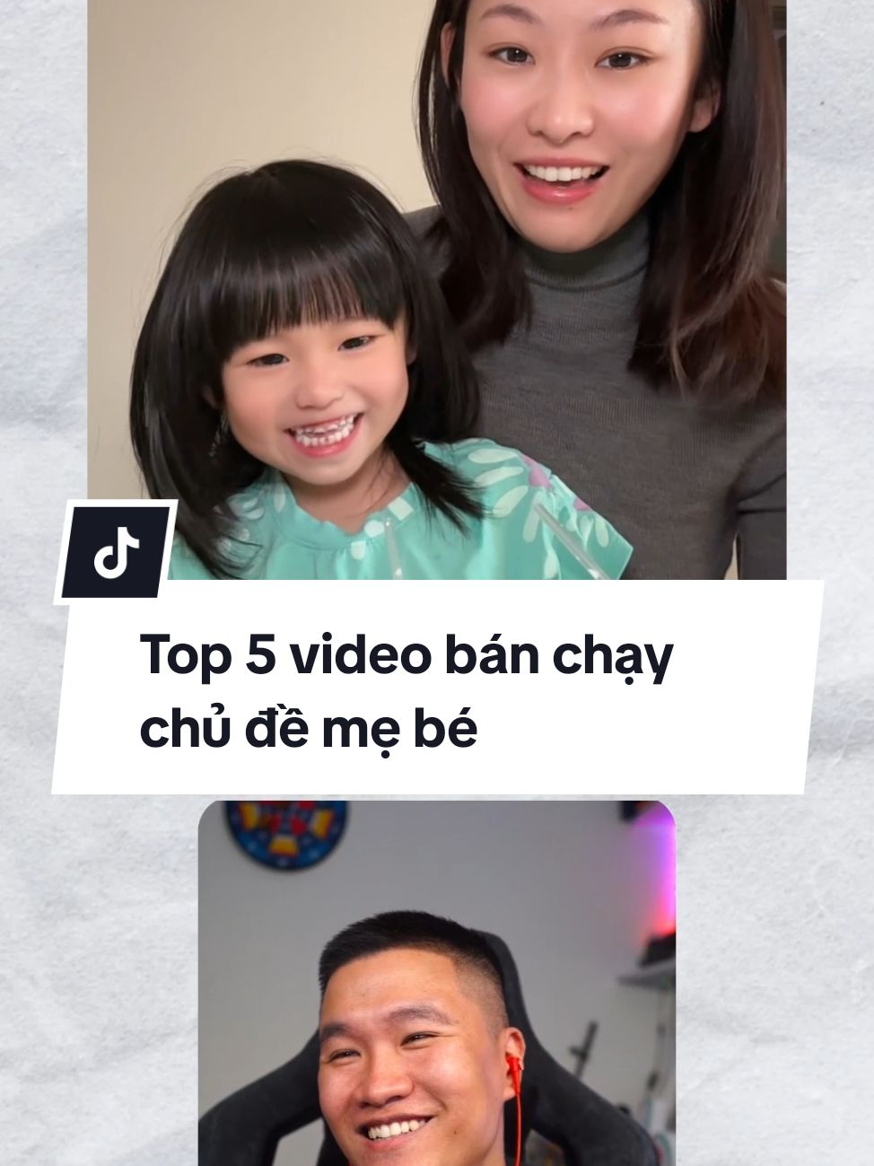 Top 5 video ra doanh số tốt nhất tuần qua chủ đề mẹ bé, bỉm sữa #dcgr #edudcmedia #xoamutiktok #xoamutiktok #videongan #ytuongnoidung 