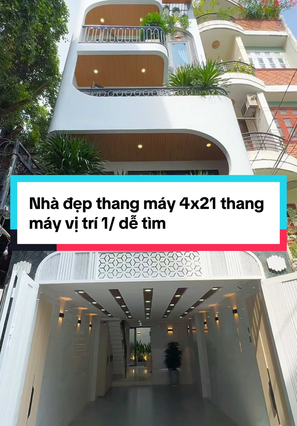 Nhà đẹp thang máy 4x21 vị trí 1/ dễ tìm #nhadatthanhtam #bannhagovap #batdongsan #bannha #kimcuong #saigon #nhacothangmay 