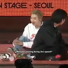 Namjoon didn't get permission to yawn 🥱 #fyp #fypシ #foryou #foryoupage #bts #bangtan #permissiontodance #concert #namjoon #yawn #funny #punishment #video #viral 