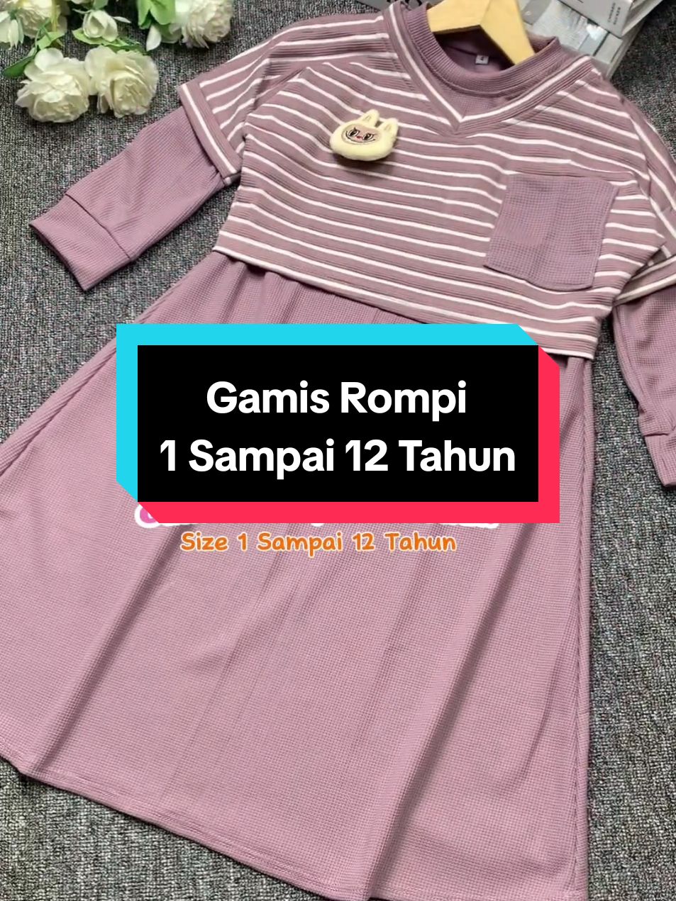 Gamis rompi nya wajib punya nih buat lebaran atau mengaji cocok banget 😍🥰 #fyp #tiktokfyp #gamisanak #gamisrompi #freebroslabubu #knitwaffle #belilokal #yearendsale #cuantanpabatas 