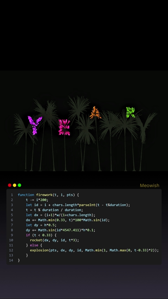 #programming #newyear #fireworks #animation #webdevelopment #htmlcss #javascript 