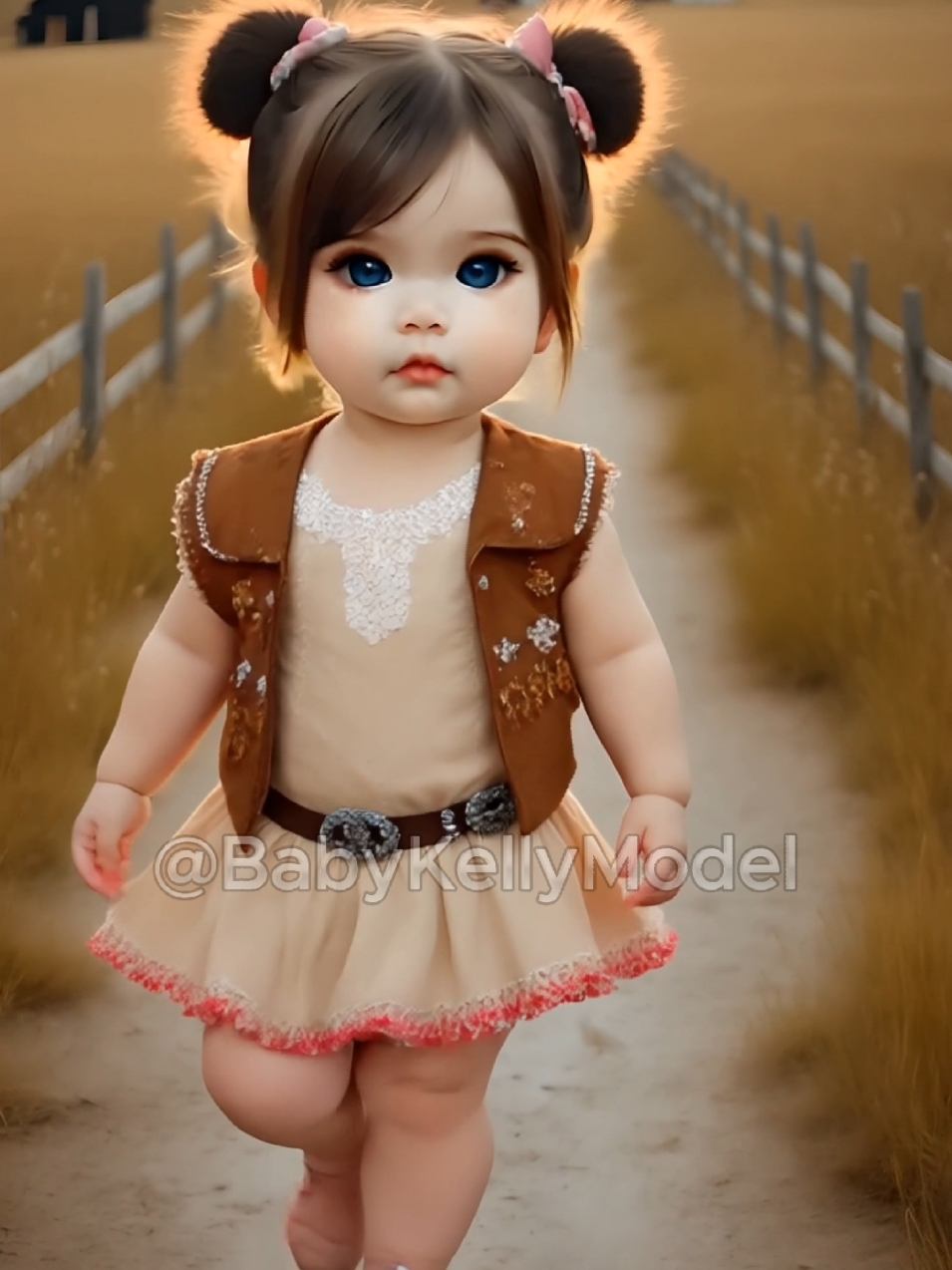 🐎 Baby Kelly Model #Moda_Country 