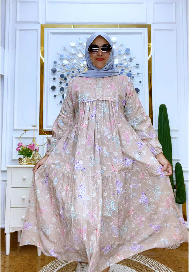 Rekomendasi Dress lebaran cantik dan elegan, Midi Alesha yang lagi Viral bun, buruan gercepin sekarang #yuliirafashion #mididress #gamis 