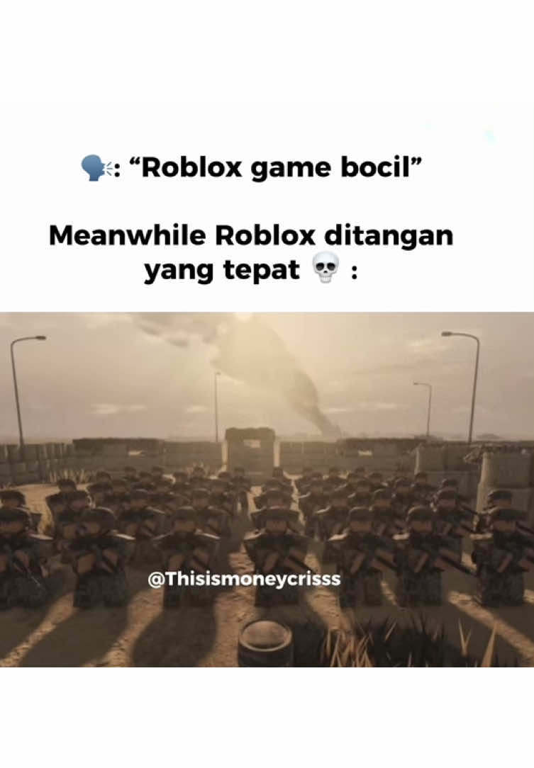 Roblox asiknya main ama orang luar #roblox #nasionalis #gulfwar #perang #tinggalkanayahtinggalkanibu #gamebocil #military #edit  #meme #memeindo #memeindonesia #fakesituation #fyp #page #foryoupage #masukberanda 