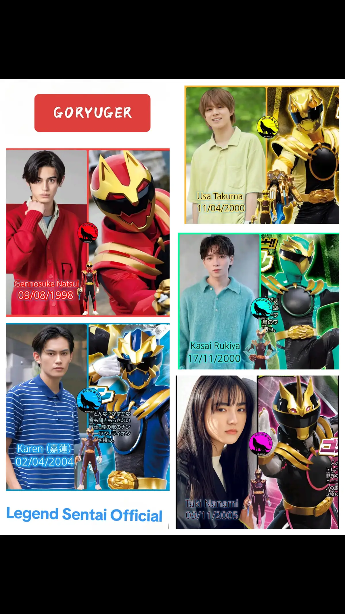 Cast: No.1 Sentai Goryuger #supersentai #sentai #xuhuong #goryuger 