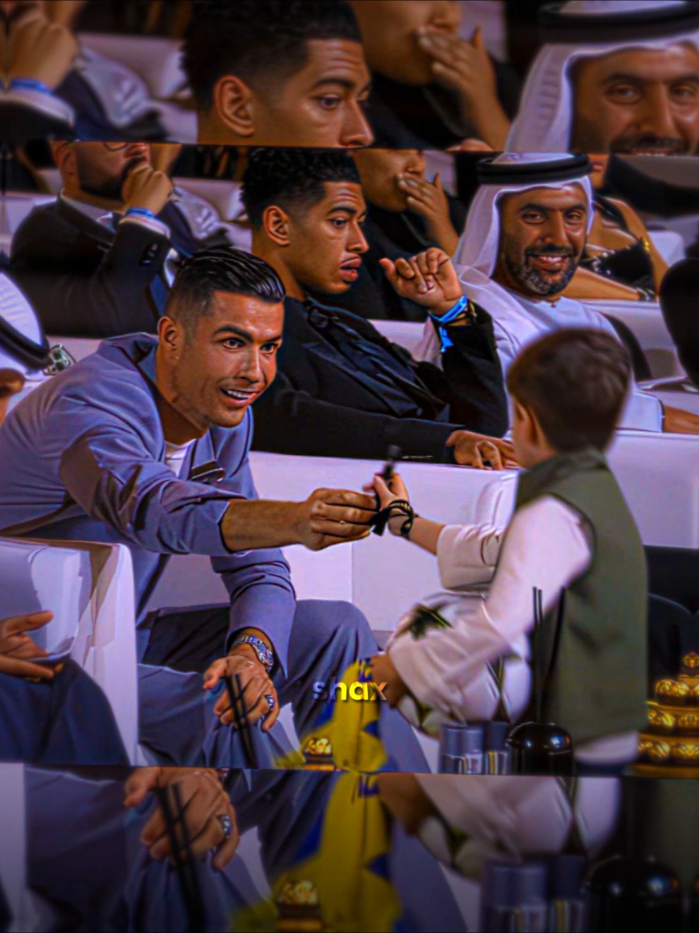 Ronaldo with his little fan 🤩 . . . #cristiano #ronaldo #football #edit #fyp #viral #cr7fans #portugal 