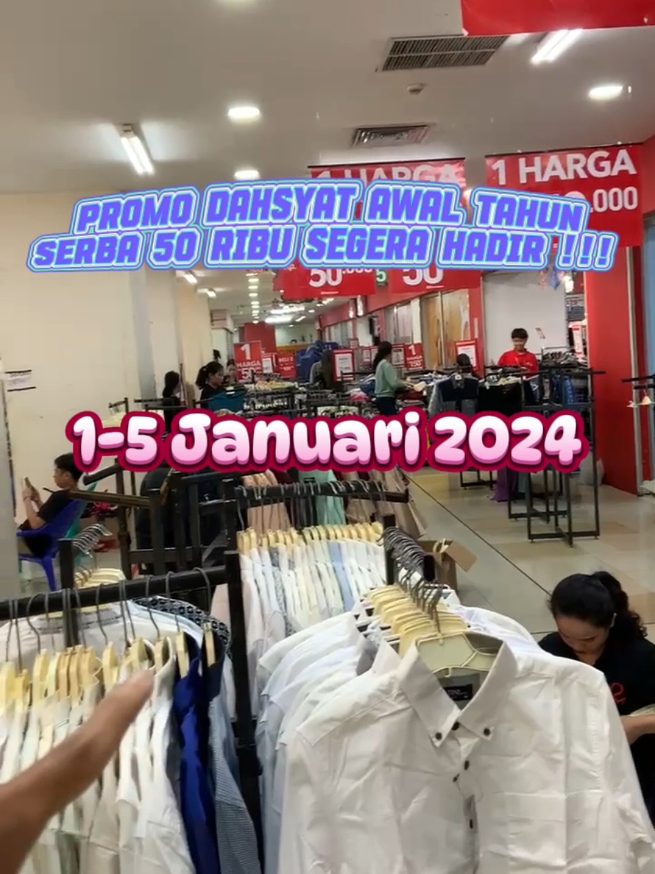 H-3 PERSIAPAN ACARA DAHSYAT AKHIR TAHUN SERBA 50.000 DI RAMAYANA SEASON CITY 🔥🔥🔥 Jangan ketinggalan promonya mulai dari tanggal 1-5 Januari 2024. Hanya di Ramayana Season City.  #promo #viral #newyear #serba50ribu #murah #fashion #sale #ramayana 