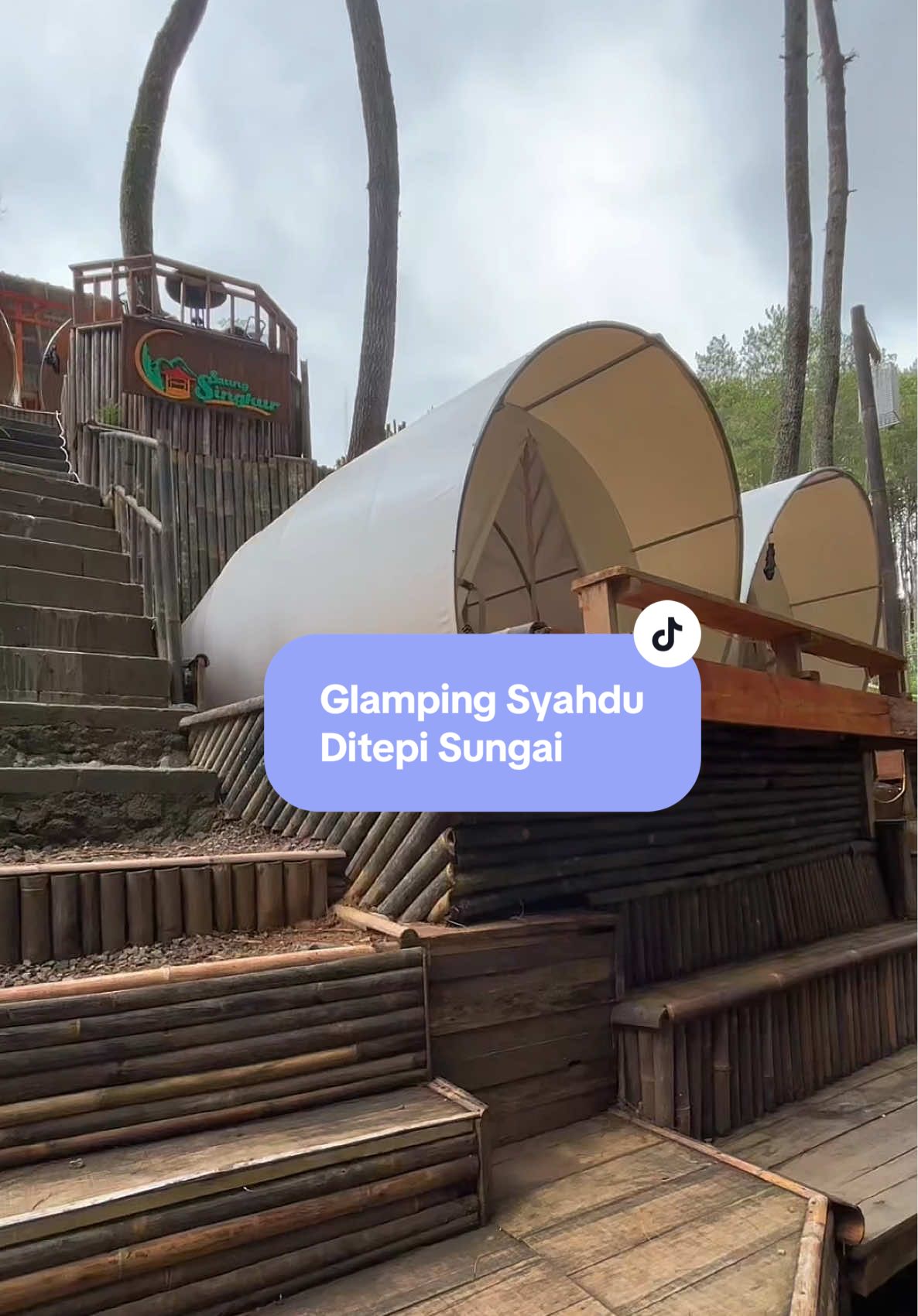 Rekomendasi glamping syahdu buat liburan tahun baru kamu‼️ Cocok buat kamu yang pengen liburan sambil wisata alam yang berkesan😍🌻 Yang masi bingung liburan tahun barunya mau kemana, mending ajak keluarga dan orang terkasih liburan kesini ! More info contact us @saung singkur  #TTPetualangPro #JelajahLiburan #JelajahDiskon #JelajahDiskon  #TikTokCreatorSearchInsightsIncentive 