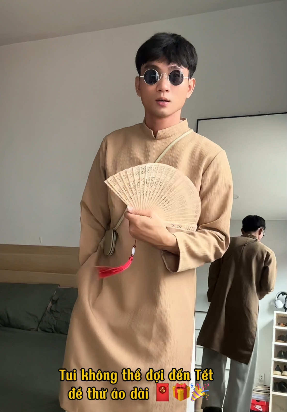 Anh em sắm áo dài hết chưa??? 🧧🫶🏻🎁 #danielsailam #outfitideas #tetmacgi #OOTD #LearnOnTikTok #aodaivietnam #aodaicachtan