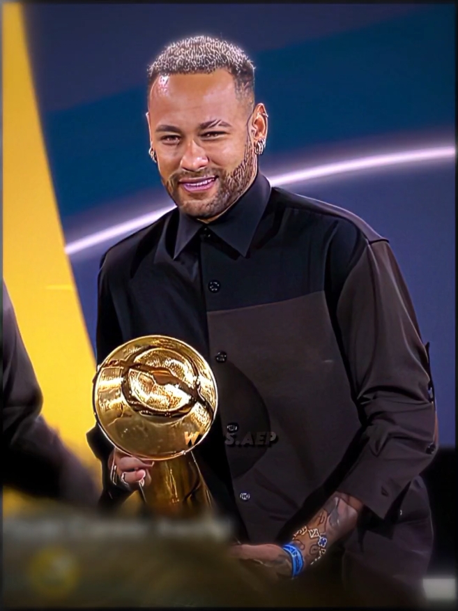 neymar won globe soccer award 🏆🤩 || #warsaep #neymar #neymarjr #football #aftereffects #fyp #viral #brazil #award 