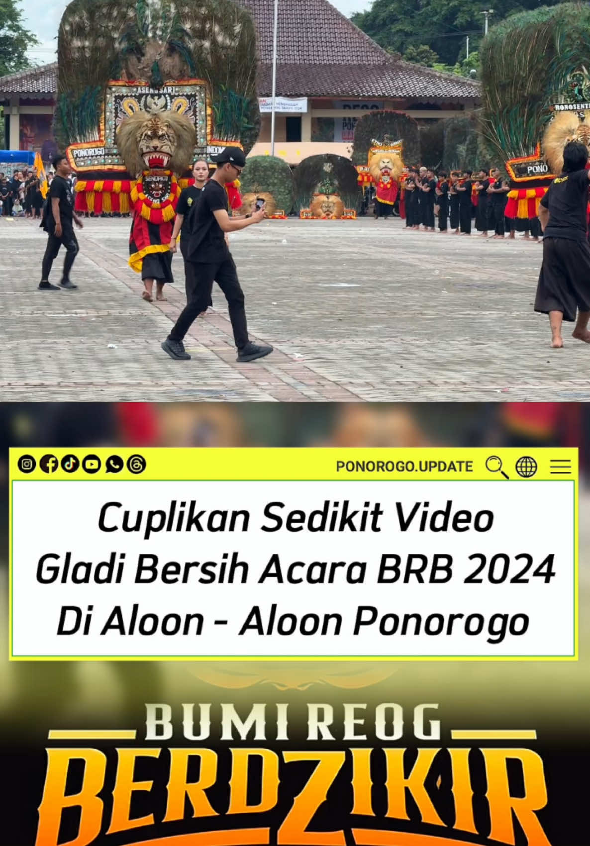 H-1 Gladi Bersih Bumi Reog Berdzikir 2024 di Aloon - Aloon Ponorogo  #ponorogo #ponorogoupdate #ponorogo24jam #viral #storywa #kulinerponorogo #bumireogberdzikir #psht #pshtpusatmadiun 