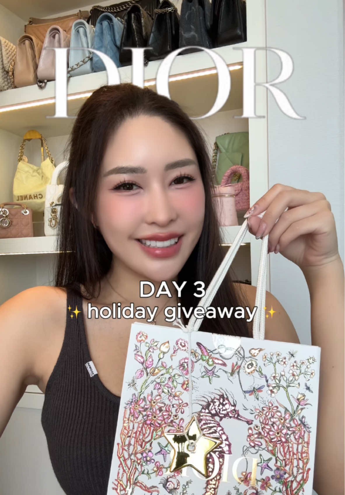 DAY 3 - holiday giveaway ✨DIOR EARRINGS✨ กติกา : like, comment, repost this video & follow me @mydearrr (ปิดรับผลและประกาศวันที่ 20 มกรา) **อย่าลืมตั้ง account เป็นสาธารณะ📌 #ดิออร์ #dior #ต่างหู #แบรนด์เนม #แจก #ของขวัญ #giveaway 