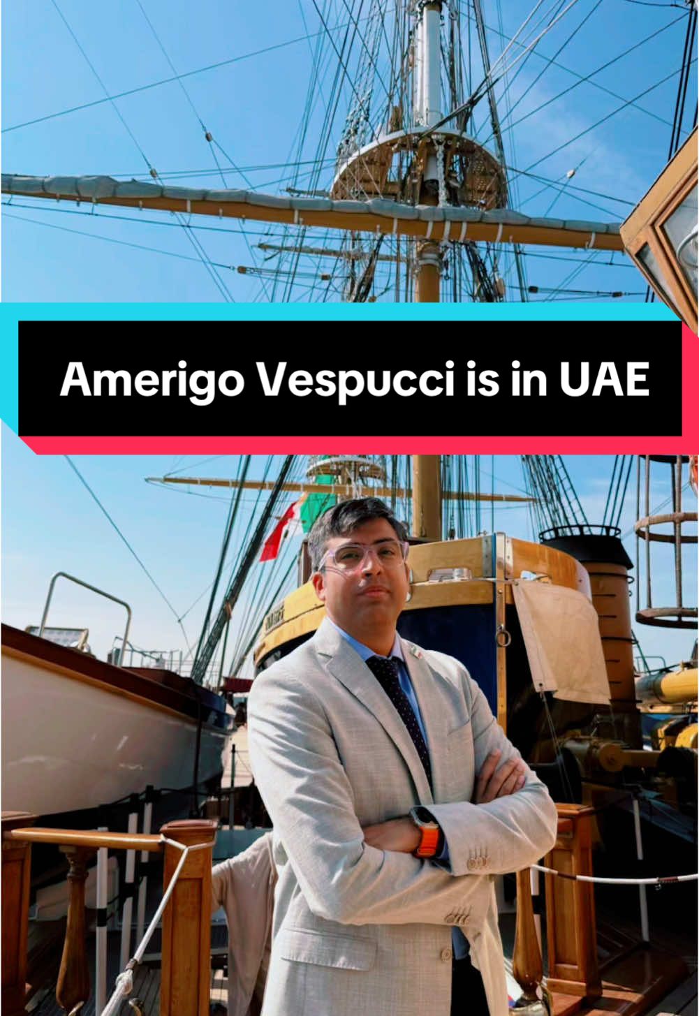 Amerigo Vespucci, The oldest ship (built in 1930) in service in Italian Navy is in UAE now on its World Tour. #vespucci #amerigovespucci 