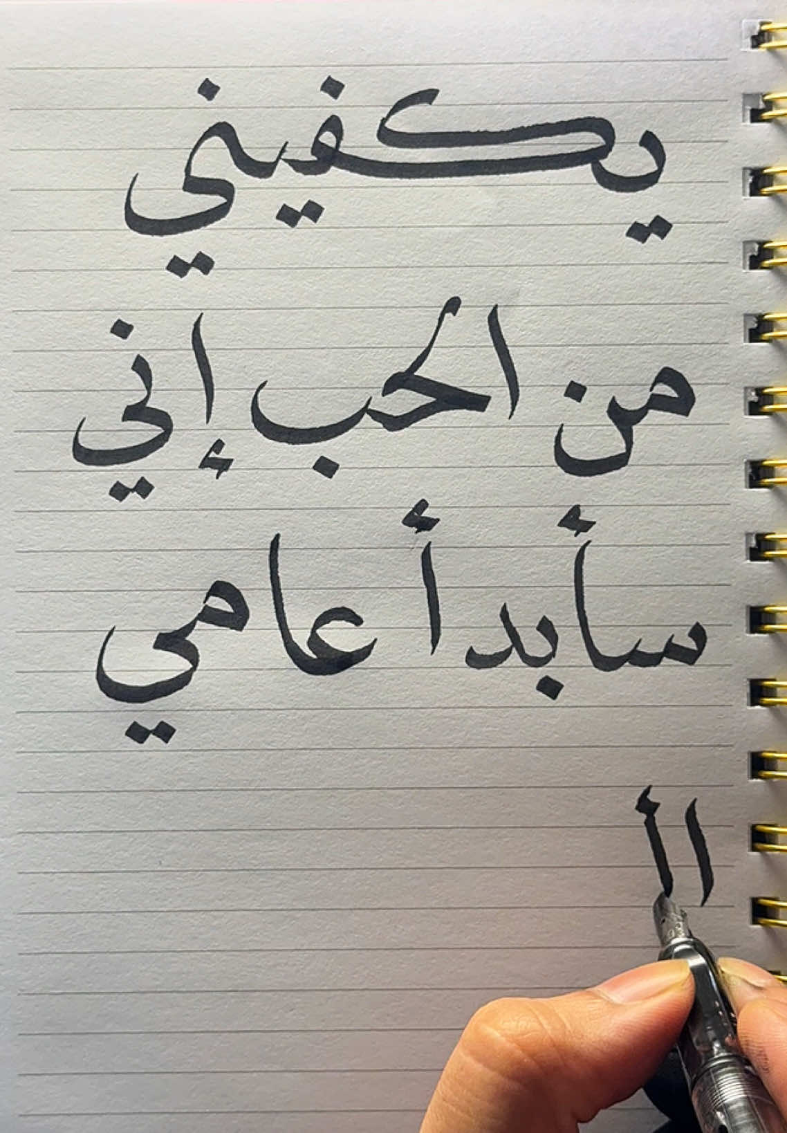 يكفيني من الحب أني سأبدأ عامي الجديد معك ✍🏻…. . . . . . #دلوعتي #انثى #حبيبتي #اقتباسات #اميرتي #اكسبلور #عبارات #حلوتي #خطاطين_العرب #رسالة #هواجيس_الليل #اشتياق #حب #رسالتي #امان #محبين #عشاق #غاليتي #حزن #فتاة #explore #fyp #foryou #massage #Love 