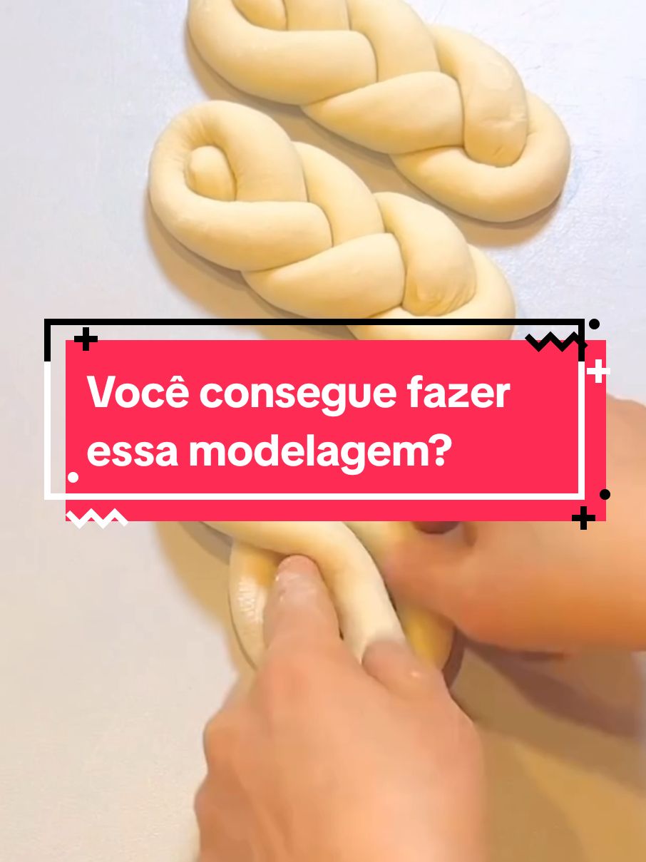 Você já conhecia essa modelagem de pão? . . . #pao #modelagem #trança #bread #sourdough #receita 