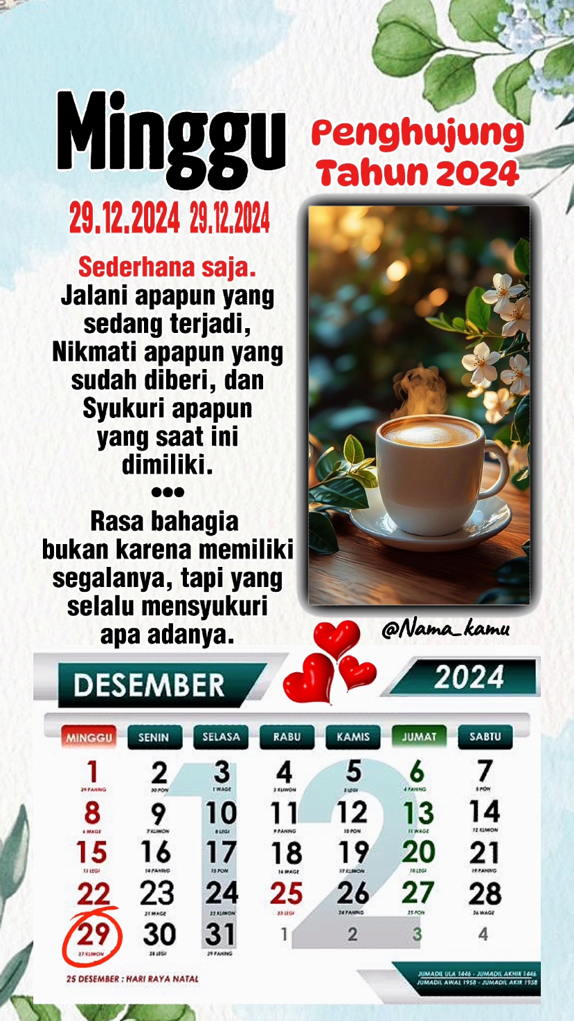 Minggu Penghujung Tahun 2024 . . . .  #templatecapcut  #happyweekend  #happysunday  #template  #fypシ #29desember2024  #fypdong  #motivasi  #storywa  #dedikawan #CapCut 