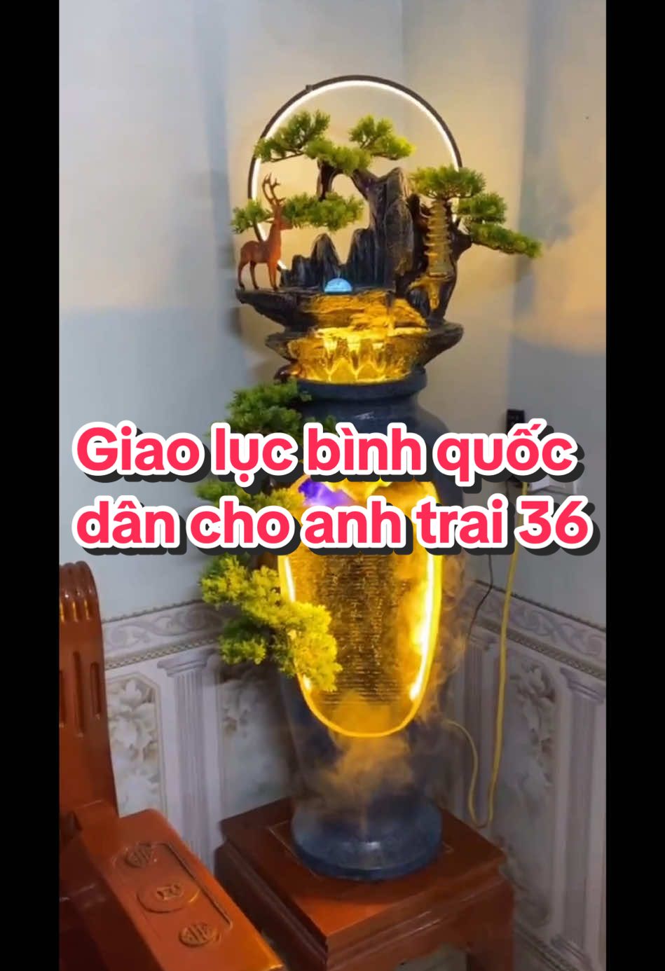 Giao mẫu lục bình quốc dân cho anh trai 36  @Thác Nước Song Thư #thacnuocphongthuy #thacnuocsongthu #tieucanhthacnuoc #tieucanhsanvuon #caybonsai 