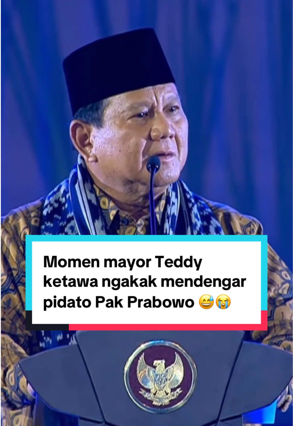 Membalas @Deni Muhamad Yakup bisa-bisanya mayor Teddy ngakak 😭😅 #fyp #fypシ #prabowo #prabowosubianto #mayorteddy #tiktokpelitfypnih😔 #xyzbca #korupsi 