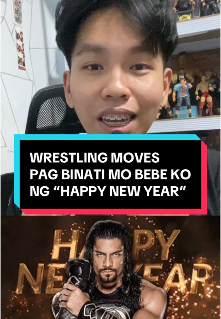 Top 3 Wrestling Moves pag binati mo ang bebe ko ng Happy New Year🎇 #hobbydanezi #geektalk #gktk #WWE 