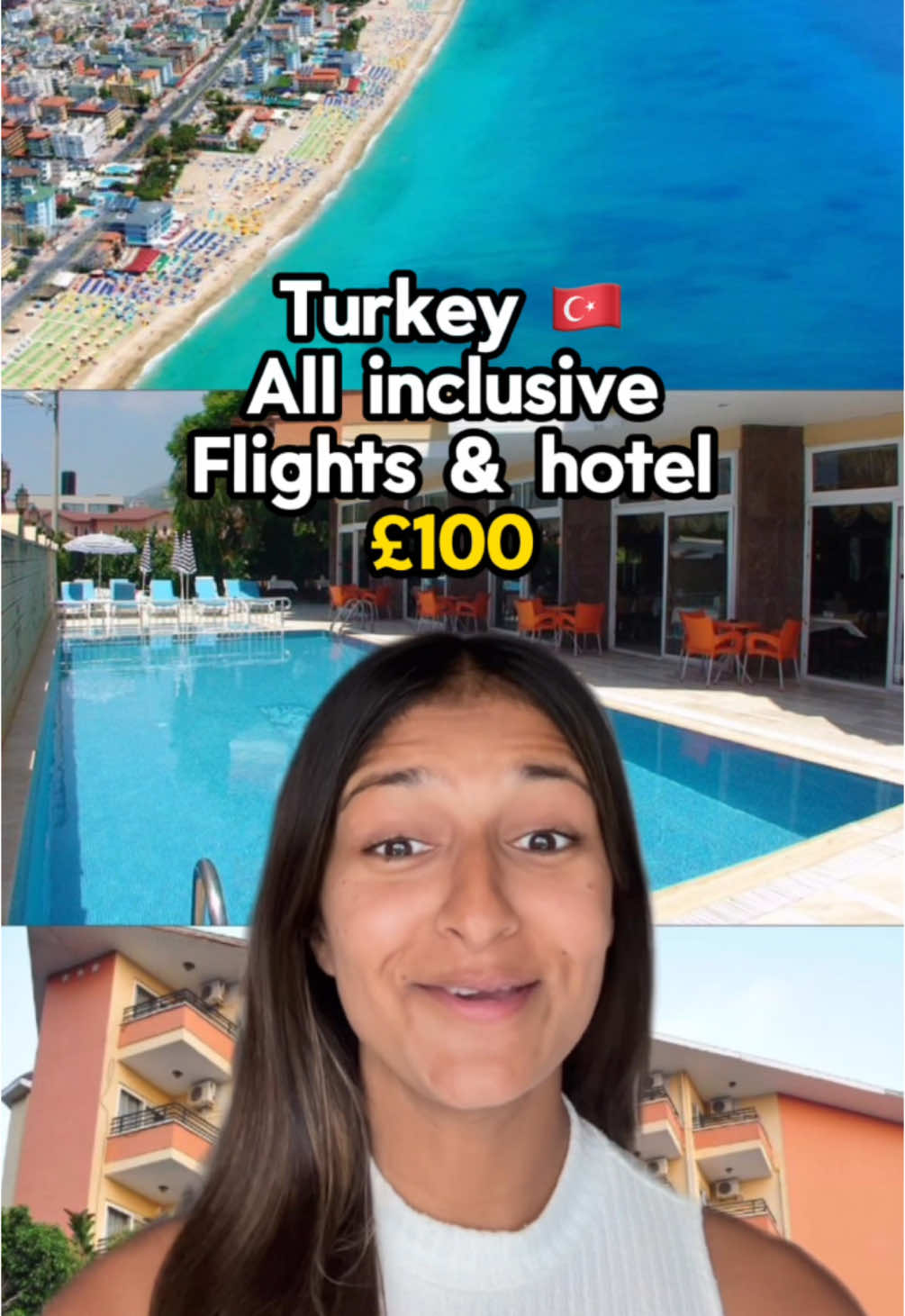 Cheap all inclusive holiday to Turkey 🇹🇷 #cheapholiday #cheaptravel #allinclusive #turkey #turkiye #alanya #traveldeals #traveltiktok #holidays #sabrinaescapes 