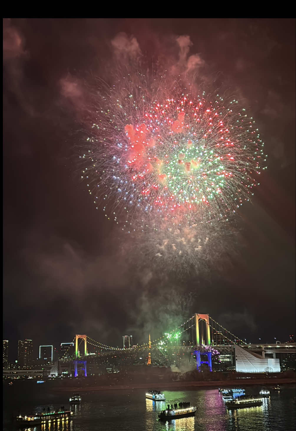 お台場レインボー🌈花火🎆🎇 Odaiba Rainbow Fireworks#Tokyo#お台場 #花火大会 #花火 #fireworks 