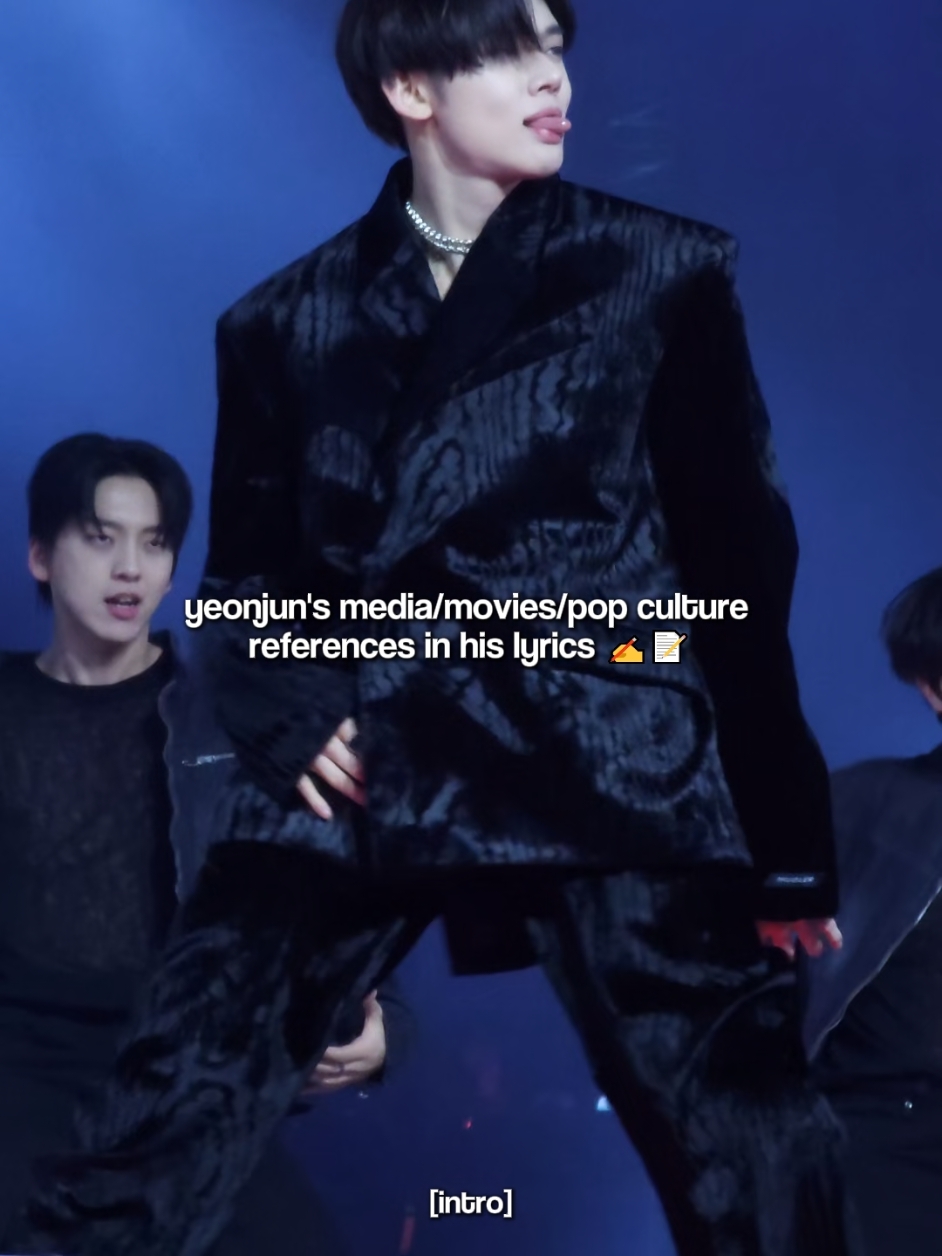 i love how yeonjun always gets inspired by the pieces of media he consumes like movies and stuff when he writes lyrics it's a nice touch #yeonjun #txt #choiyeonjun 