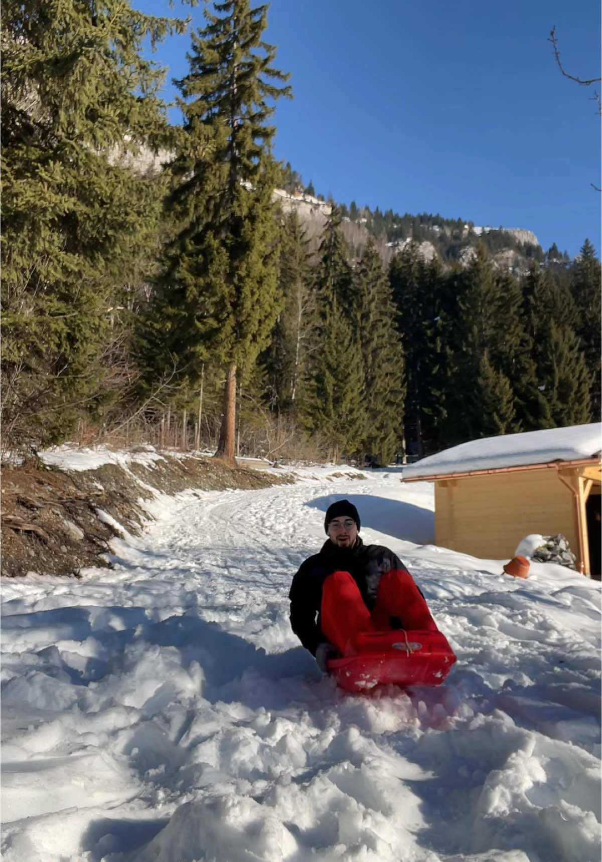 10 minutes de luge #montblanc #montagne #chalet2024 