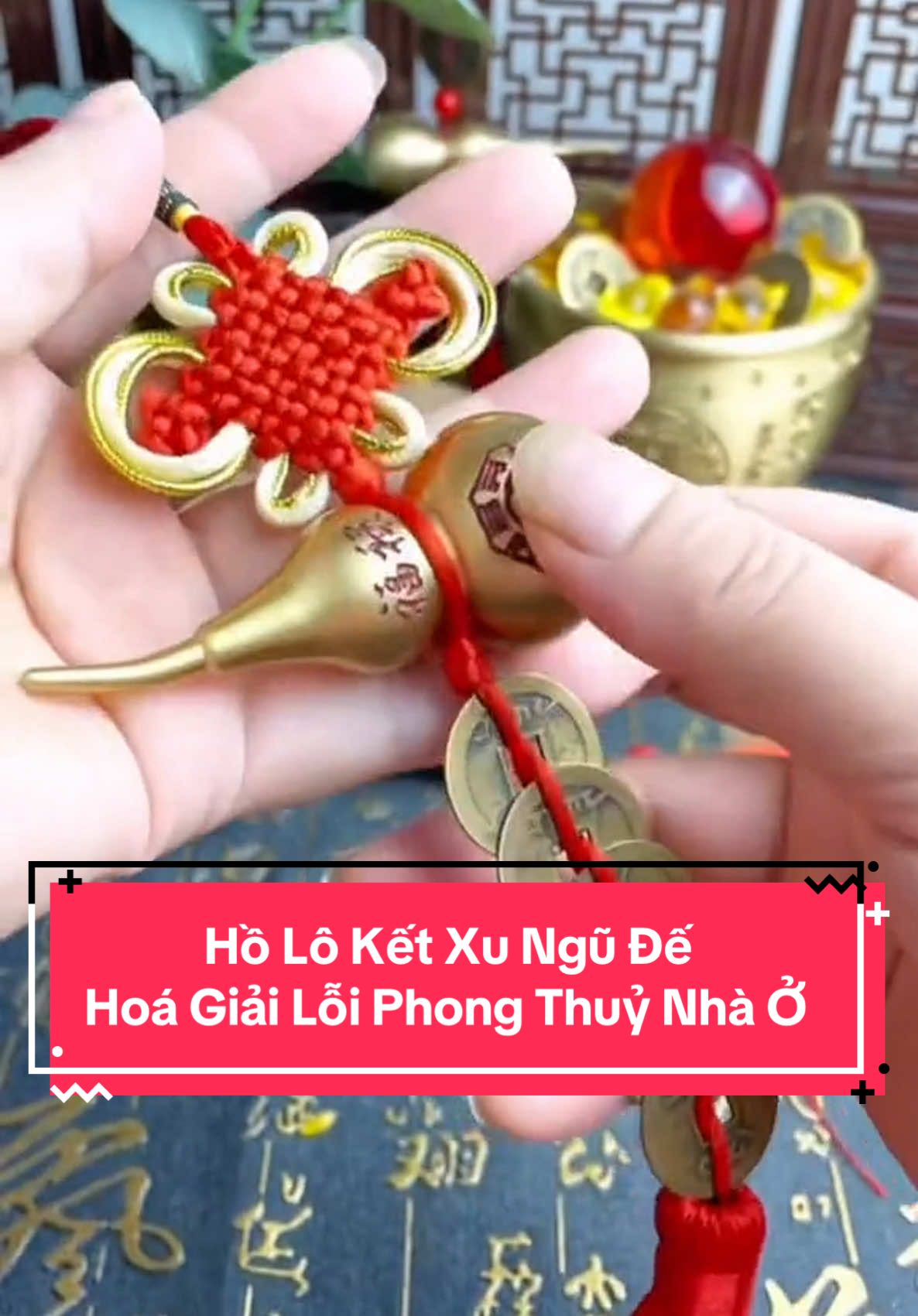 Hồ Lô Kết Xu Ngũ Đế giúp hoá giải lỗi phong thuỷ nhà ở, trấn trạch tà khí, giúp cải thiện vận khí trong nhà và mang lại bình an, may mắn cho gia chủ #phongthuyanminh #dây_hồ_lô #hồlôxungũđế #hồlôphongthuỷ #phongthuytamlinh #tailoc 