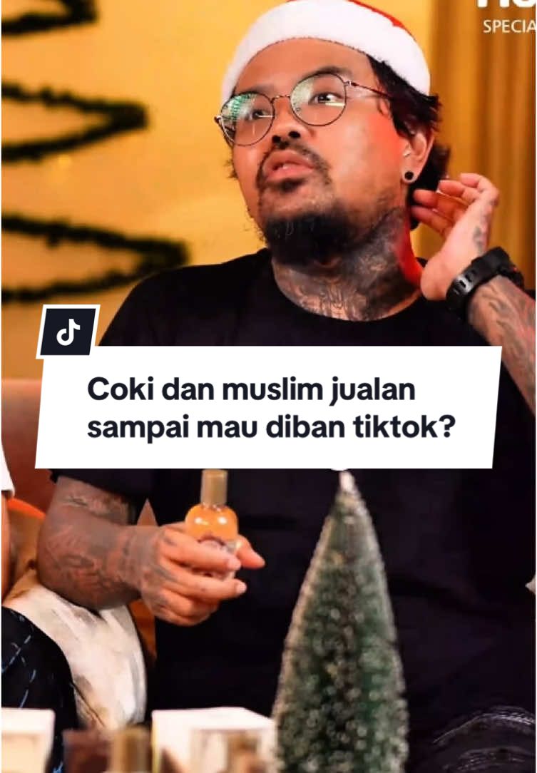 COKI DAN MUSLIM JUALAN SAMPAI MAU DIBAN TIKTOK? #tretanmuslim #cokipardede #fyp #podcastclips #monacruzparfum 